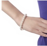白色仿珍珠手链女士手串手镯韩版复古饰品