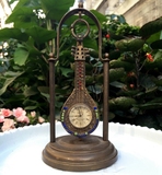 古玩古董 纯铜老式机械钟表 老挂钟 琵琶形欧式老座钟 特价