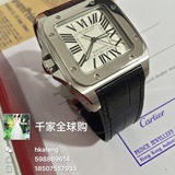 卡地亚粉色皮带机械女手表W20126X8黑皮带W20106X8女表香港代购