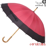 蒲公英24骨雨伞长柄伞遮阳伞太阳伞超大实木日式和伞晴雨伞特价