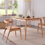 朴元｜大隐桌 原创设计师家具 北欧带抽屉长桌收纳实木餐桌书桌