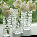 德国进口nachtmann四方时尚简约 创意 欧式经典水晶玻璃透明花瓶