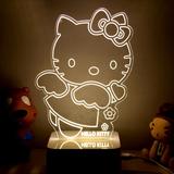 创意时尚Kitty猫 3D LED台灯 卡通灯  节能可调光 家居装饰灯礼物