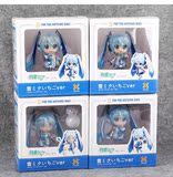 初音未来手办全套Q版公仔新品雪初音未来包邮送礼品