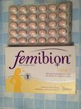 德国原装 孕妇叶酸及维生素Femibion 1阶段800 30粒 1月量