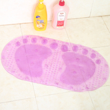 浴室防滑垫 双脚透明防滑垫 PVC地垫脚垫 卫生间防滑垫脚丫卫室