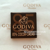 现货比利时进口歌帝梵Godiva高迪瓦85%黑巧克力排块片装喜糖散装