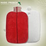 德国HUGO拉链外套环保有机棉生态热水袋大号充水注水暖水袋暖手宝