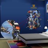 奥特曼立体3D变形金刚墙贴画超大儿童房卧室宝宝床头装饰墙壁贴纸