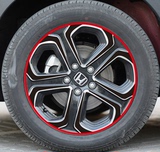 15款本田XR-V轮毂贴XRV专用轮毂碳纤维贴纸改装碳纤车轮划痕贴纸