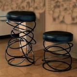 欧式创意铁艺抽象时尚酒吧高低椅子咖啡厅座椅室内休闲单人椅特价
