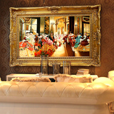璇美 客厅装饰画欧式油画餐厅宫廷人物古典卧室挂画美式复古壁画