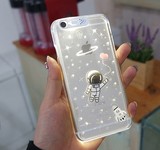 韩国钻石iphone6 plus发光手机壳苹果6来电闪灯保护套i6透明LED壳