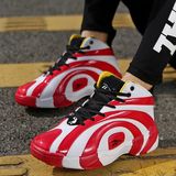 2015奥尼尔同款黑白年轮运动战靴减震厚底男士跑步鞋高帮篮球鞋红