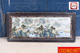 民国时期张志汤款粉彩山水纹瓷板画古董古玩古瓷器收藏品包老保真