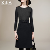 XSA欧美2015春装新款大码打底裙女式气质职业套装ol连衣裙女