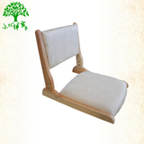 包邮榻榻米实木日式家具和室椅子无腿椅靠背地板椅折叠椅白色飘窗
