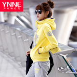 YNNE2016款休闲运动套装女春秋宽松大码卫衣跑步长袖运动服两件套
