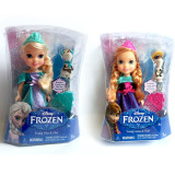 芭比冰雪奇缘艾莎迪士尼公主公仔爱莎安娜frozen套装女孩娃娃玩具