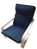 宜家风格休闲椅单人布艺沙发椅子实木弯曲木简约时尚扶手椅特价