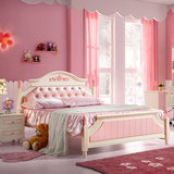儿童床 女孩公主床 1.2/1.5米单人床 韩式儿童套房家具组合