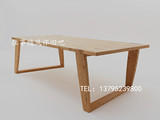 美式loft实木造型餐桌办公桌工作桌会议桌北欧书桌电脑桌免邮