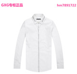 GXG男装2015冬季商场同款 时尚拉链领型衬衫#54103246 正品现货