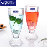 Scybe喜碧克鲁苏打杯玻璃杯果汁杯创意奶昔杯水杯饮料杯冰淇淋杯