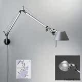 简约现代可折叠双节壁灯LED长臂可调节卧室书房过道伸缩长壁灯