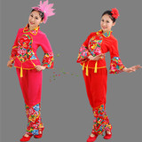 新款秧歌服舞蹈服装腰鼓舞广场舞扇子舞中国风民族舞演出服舞台服