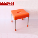 柏思诺时尚简约现代便携式小板凳子 出口韩国塑料不锈钢坐凳钓椅