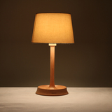 现代简约宜家北欧式卧室台灯 时尚创意实木质台灯 田园温馨床头灯