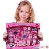 儿童化妆品套装公主仿真饰品过家家玩具女孩梳妆台生日礼物礼盒