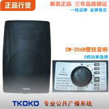 CW-206B/6壁挂音箱40W 黑色款室内会议喇叭TKOKO公共广播系统音响