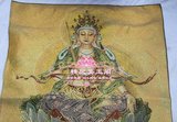 热卖特价 西藏佛像 尼泊尔唐卡画像 织锦画 丝绸绣 文殊菩萨唐卡