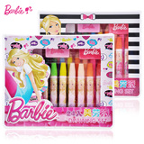 芭比画画套装美术用品礼盒工具儿童画笔组合彩色铅笔彩色笔彩笔女