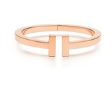Tiffany 美国专柜代购 T- Square Bracelet 18k金手镯 明星同款