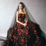 定做新娘拍照头纱黑色红色软网纱结婚造型纱纯色裸纱影楼写真道具