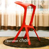 新款时尚鲨鱼嘴吧椅子休闲酒吧凳宜家椅塑料吧台椅现代酒吧椅高脚
