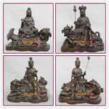 精工铜器 佛像 四大名山 纯铜像一套龙鱼观音 文殊普贤地藏王菩萨
