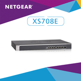 Netgear/网件 XS708E 8端口全万兆简单网管交换机1个万兆SFP光口