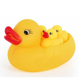 优质特惠宝宝小鸭子婴儿戏水洗澡玩具儿童玩水上捏叫叫鸭厂价直销