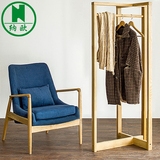 纳欧简约式客厅休闲沙发椅设计师创意实木单双人布艺宜家咖啡椅子