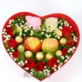 平安夜圣诞节花束礼盒上海杭州苏州重庆北京广州鲜花速递全国送花