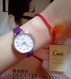英国代购 asos春夏limit紫色大表盘PU表带复古腕表手表女表31mm