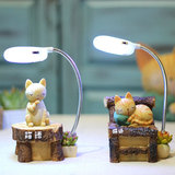 日式杂货树脂工艺礼品喵语台灯可爱猫咪小夜灯摆件家居装饰品摆设