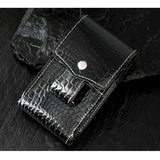 日本代购   真皮鳄鱼纹烟盒 包包式烟包 可挂腰带 20支装