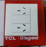 TCL罗格朗开关面板插座正品 K3.0系列86型 6孔电源插座
