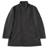 日本直邮MUJI/无印良品15新品新西兰混羊毛立领短大衣男士