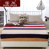 零帛法兰绒床笠单件1.2 1.5 1.8m床罩珊瑚绒席梦思床垫保护套床单